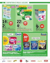 Promos Lessive dans le catalogue "Aux petits soins pour votre budget" de E.Leclerc Lessive en promo dans le catalogue E.Leclerc à la page 28