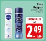 Deospray Hydration Derma Dry im Angebot bei EDEKA in Germering Deospray Hydration Derma Dry Angebote von Nivea bei EDEKA Germering für 2,49 €