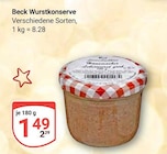 Aktuelle Becks Angebote bei GLOBUS in Ludwigshafen (Rhein) Aktuelles Wurstkonserve Angebot bei GLOBUS in Ludwigshafen (Rhein) ab 1,49 €