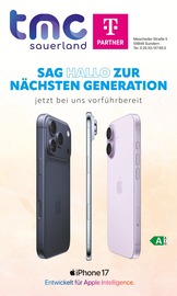 Aktueller TMC Sauerland GmbH Elektromärkte Prospekt in Sundern und Umgebung, "SAG HALLO ZUR NÄCHSTEN GENERATION" mit 8 Seiten, 01.10.2025 - 06.10.2025