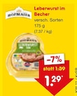Leberwurst im Becher Angebote bei Netto Marken-Discount Remscheid für 1,29 €