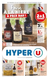 Prospectus Hyper U à La Garnache, "Foire à la bière à prix bas !", 10 pages, 10/09/2024 - 22/09/2024