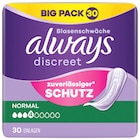Discreet Pants oder Big Pack von Always im aktuellen Rossmann Prospekt für 7,77 €