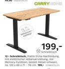 Schreibtisch Angebote von CarryHome bei XXXLutz Möbelhäuser Ettlingen für 199,00 €