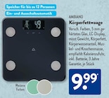 Körperfettwaage im ALDI SÜD Prospekt Körperfettwaage von Ambiano im aktuellen ALDI SÜD Prospekt für 9,99 €