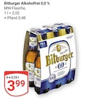 Alkoholfrei 0,0 % im Angebot bei GLOBUS in Erftstadt Alkoholfrei 0,0 % Angebote von Bitburger bei GLOBUS Erftstadt für 3,99 €