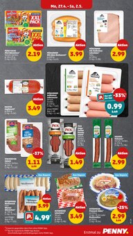 Wurst im Penny Prospekt "Wer günstig will, muss Penny." mit 46 Seiten (Augsburg)