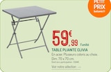 Promo Table pliante Clivia à 59,99 € dans le catalogue Botanic à Vivier-Au-Court