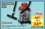 Nass-/Trockensauger „TC-VC 1540 S“ im toom Baumarkt Prospekt Nass-/Trockensauger „TC-VC 1540 S“ von Einhell im aktuellen toom Baumarkt Prospekt für 34,99 €