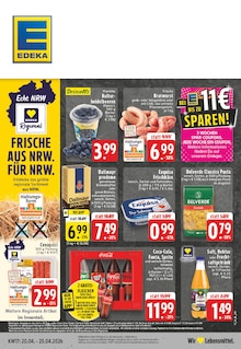 Coca Cola im EDEKA Prospekt "Aktuelle Angebote" mit 24 Seiten (Nettetal)