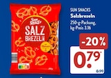 Salzbrezeln im ALDI SÜD Prospekt Salzbrezeln von SUN SNACKS im aktuellen ALDI SÜD Prospekt für 0,79 €