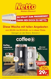 Netto Marken-Discount Prospekt für Giengen: "Diese Woche mit tollen Angeboten", 2 Seiten, 20.04.2026 - 25.04.2026