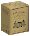 Bordeaux AOP Rouge - MALESAN - U Express à Pornic Bordeaux AOP Rouge - MALESAN en promo chez U Express Pornic à 2,90 €