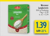 Langkornreis Angebote von Wurzener bei diska Dresden für 1,39 €