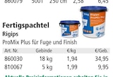 Fertigspachtel von Rigips im aktuellen Holz Possling Prospekt für 34,95 €