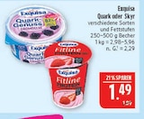 Quark im Angebot bei Marktkauf in Leipzig Quark Angebote von Exquisa bei Marktkauf Leipzig für 1,49 €