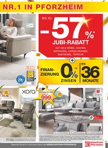 Couch im Möbelzentrum Pforzheim Prospekt "47. Jubiläum" mit 20 Seiten (Karlsruhe)