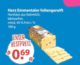 Emmentaler foliengereift bei V-Markt im Prospekt "" für 0,69 €