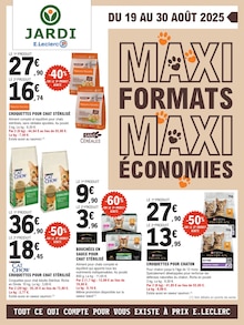 Prospectus E.Leclerc de la semaine "MAXI FORMATS, MAXI ÉCONOMIES" avec 1 pages, valide du 19/08/2025 au 30/08/2025 pour Pontivy et alentours