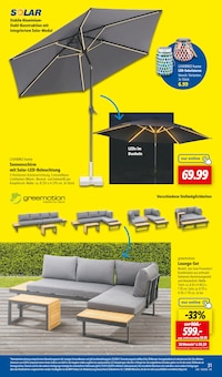 Sonnenschirm im Lidl Prospekt "LIDL LOHNT SICH" mit 68 Seiten (Lübeck)
