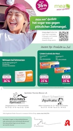 mea - meine apotheke Apotheken Prospekt der aktuellen Woche mit 4 Seiten, gültig von 01.07.2026 bis 31.07.2026, in Aichhalden und Umgebung Aktueller mea - meine apotheke Apotheken Prospekt in Aichhalden und Umgebung, "Unsere Juli-Angebote" mit 4 Seiten, 01.07.2026 - 31.07.2026