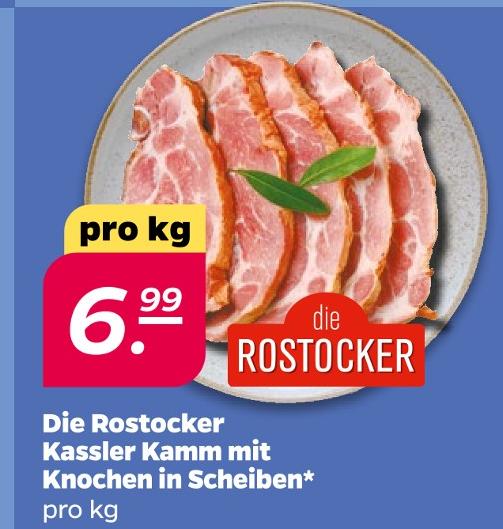 Kassler Kamm mit Knochen in Scheiben