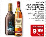 Uralt Weinbrand, Coffee & Cream oder Aperitif Rosé Angebote von Asbach bei Marktkauf Schwabach für 9,99 €