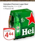 Aktuelle Heineken Angebote bei GLOBUS in Leipzig Aktuelles Premium Lager Angebot bei GLOBUS in Leipzig ab 4,44 €