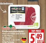 Rinderminutensteaks von Bauern Gut für 5,49 € bei EDEKA im Angebot Rinderminutensteaks von Bauern Gut im aktuellen EDEKA Prospekt