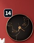 HORLOGE NOIR LINA Ø.60 CM en promo chez Conforama HORLOGE NOIR LINA Ø.60 CM dans le catalogue Conforama