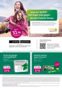 mea - meine apotheke Hamburg Prospekt der aktuellen Woche, gültig von 01.09.2023 bis 30.09.2023 Aktueller mea - meine apotheke Hamburg Prospekt "Unsere September-Angebote" mit 4 Seiten