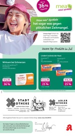 mea - meine apotheke Apotheken Prospekt der aktuellen Woche mit 4 Seiten, gültig von 01.07.2026 bis 31.07.2026, in Wehr und Umgebung Aktueller mea - meine apotheke Apotheken Prospekt in Wehr und Umgebung, "Unsere Juli-Angebote" mit 4 Seiten, 01.07.2026 - 31.07.2026