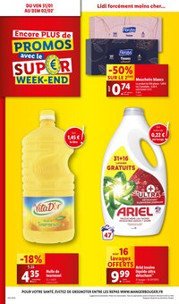 Promo Huile de tournesol dans le catalogue Lidl du moment à la page 38