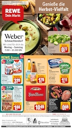 REWE Prospekt für Dinslaken mit 32 Seiten REWE Prospekt "Dein Markt" für Dinslaken, 32 Seiten, 20.10.2025 - 25.10.2025