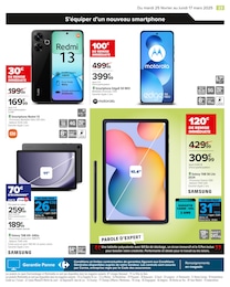 Offre Tablette Samsung dans le catalogue Carrefour du moment à la page 25