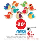 Peluche Birdies - Gipsy Toys - Super U à Arles Peluche Birdies - Gipsy Toys en promo chez Super U Arles à 6,99 €