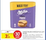 Choco Pause Chocolat au lait - MILKA en promo chez Intermarché Choco Pause Chocolat au lait - MILKA dans le catalogue Intermarché