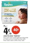 Lingettes Bébé - PAMPERS en promo chez E.Leclerc Mérignac à 4,79 €