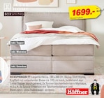 Boxspringbett im Höffner Prospekt Boxspringbett von Jette Home im aktuellen Höffner Prospekt für 1.699,00 €