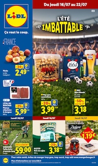 Catalogue Lidl, 16/07/2026 - 22/07/2026, L'ÉTÉ IMBATTABLE, 61 pages Prospectus Lidl en cours, "L'ÉTÉ IMBATTABLE", 61 pages