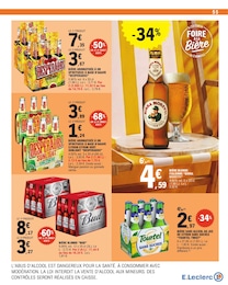 Prix et réduction Cocktail dans le prospectus E.Leclerc en cours Offre Cocktail dans le catalogue E.Leclerc du moment à la page 55