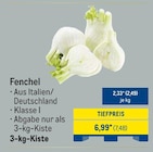 Aktuelle Fenchel Angebote bei METRO in Duisburg Aktuelles Fenchel Angebot bei METRO in Duisburg ab 7,48 €
