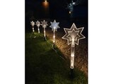 LED-Leuchtstäbe 5 Erdspieße mit je 1 Stern Weihnachtsbeleuchtung, Warmweiß von FHS im aktuellen MediaMarkt Saturn Prospekt für 7,79 €