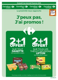 Prospectus Carrefour Proximité, "J’peux pas, J’ai promos !" à Saint-Georges-des-Groseillers et alentours, 22 pages, 02/01/2025 - 15/01/2025 Catalogue Carrefour Proximité "J’peux pas, J’ai promos !" à Saint-Georges-des-Groseillers et alentours, 22 pages, 02/01/2025 - 15/01/2025