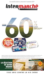 Prospectus Supermarchés Intermarché en cours, -60% DE REMISE IMMÉDIATE SUR LE 2ÈME, 16 pages, 28/10/2025 - 09/11/2025 Catalogue Supermarchés Intermarché en cours à Lyon et alentours, -60% DE REMISE IMMÉDIATE SUR LE 2ÈME, 16 pages, 28/10/2025 - 09/11/2025