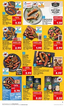 Bratwurst im Kaufland Prospekt "RICHTIG GÜNSTIG GRILLEN" mit 8 Seiten (München)
