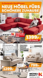 Aktueller Möbel Kraft Prospekt mit Sofa, "NEUE MÖBEL FÜRS SCHÖNERE ZUHAUSE!", Seite 1