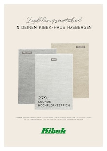 Teppich im Kibek Prospekt "DEIN KIBEK-HAUS HASBERGEN" mit 22 Seiten (Osnabrück)