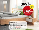Lit avec led 160×200cm en promo chez Maxi Bazar Châtillon à 329,99 €