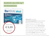 IbuHEXAL akut 400 mg von Hexal für 5,99 € bei LINDA Partnerapotheke im Angebot IbuHEXAL akut 400 mg von Hexal im aktuellen LINDA Partnerapotheke Prospekt